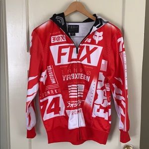 Red Fox zip up hoodie